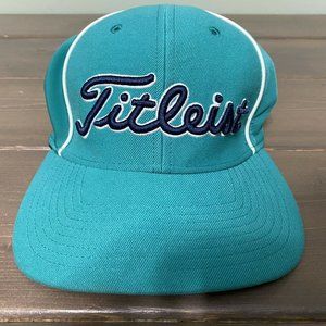TITLEIST Green Teal FLEX FIT MENS LARGE / XL HAT Used Excellent Condition Golf